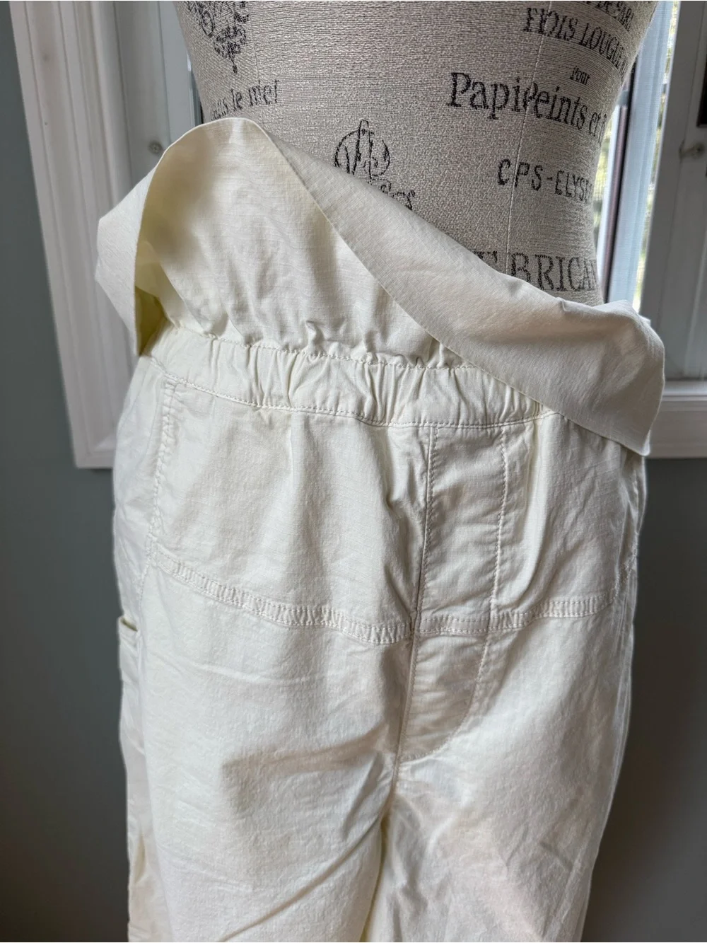 Anthropologie PILCRO bowed leg fold over belt barrel leg trouser EUC size s - Picture 6 of 10